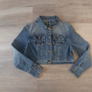 Cropped jean jacket